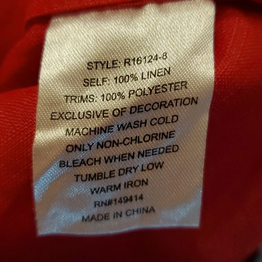 New Johnny Was 100% Linen "Messine" Top sz L - Picture 9 of 9